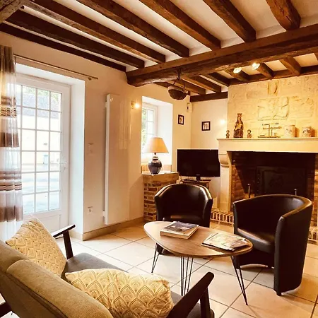 Charmante Maison Normande Avec Wi-fi, Proche Haras Du Pin - Fr-1-497-217 בית כפרי Goulet