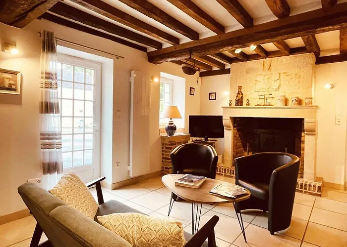 Charmante Maison Normande Avec Wi-fi, Proche Haras Du Pin - Fr-1-497-217 Feriehus Goulet